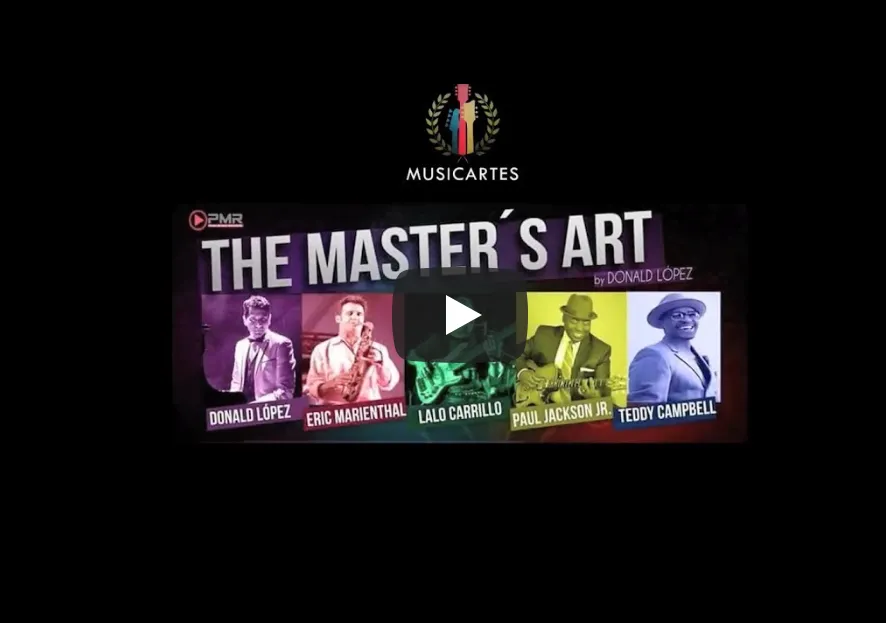 Portada del video «The Master's Art» con Donald López, Eric Marienthal, Lalo Carrillo, Paul Jackson Jr. y Teddy Campbell.